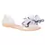 Bow on Top Jelly Flats in Beige