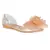 Clear Flower Jelly Flats in Beige