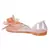 Clear Flower Jelly Flats in Beige