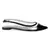 Black Clear Detail Sling-back Flats