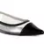 Black Clear Detail Sling-back Flats