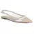Cream Clear Detail Sling-back Flats