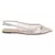 Cream Clear Detail Sling-back Flats