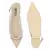 Cream Clear Detail Sling-back Flats