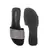 Silver Embellished Casual Slides in Black