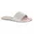 Silver Embellished Casual Slides in Nude
