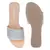 Silver Embellished Casual Slides in Nude