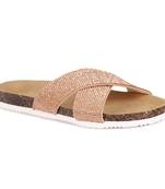 Embellished Slip-On Flat in Blush