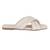 Beige Quilted Slip-On Flats