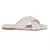 Beige Quilted Slip-On Flats