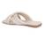 Beige Quilted Slip-On Flats