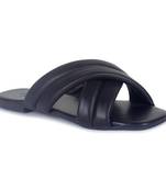 Black Quilted Slip-On Flats