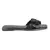 Silver Lining Woven Black Slip-On Flats