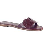 Silver Lining Woven Brown Slip-On Flats