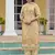 Beige digital print cotton salwar