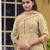 Beige digital print cotton salwar