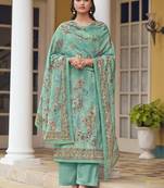 Green digital print cotton salwar