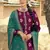 Magenta jacquard jacquard salwar