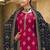 Pink jacquard jacquard salwar