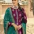 Magenta jacquard jacquard salwar