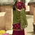 Maroon jacquard jacquard salwar