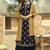 Navy blue jacquard jacquard salwar