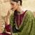 Maroon jacquard jacquard salwar