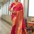 Rani Pink Woven Silk Blend Saree With Blouse