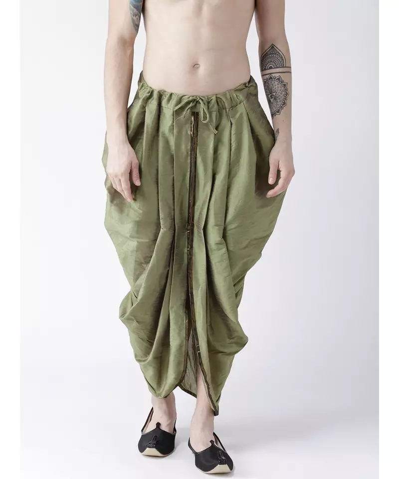 DEYANN  green Dhoti