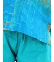 Ruffle Sleeve Top with Pant- Blue