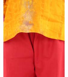 Ruffle Sleeve Top with Pant- Yellow