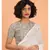 Suta Women White Embellished Pure Cotton Blend Saree