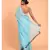 Suta Women Blue  Silver-Toned Embellished Pure Cotton Saree