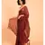 Suta Maroon Gold-Toned Embellished Pure Cotton Saree