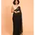 Suta Black  Gold-Toned Embellished Pure Cotton Saree