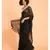 Suta Black  Gold-Toned Embellished Pure Cotton Saree