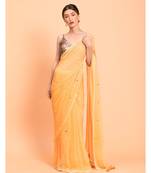 Suta Women Yellow Embellished  Pure Cotton Saree