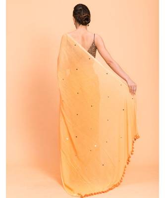 Suta Women Yellow Embellished  Pure Cotton Saree 5