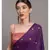 Suta Purple  Gold-Toned Embellished Pure Cotton Saree