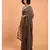 Brown & Gold Stripes Woven Zari Pure Handloom Cotton Saree