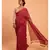 Suta Red & Gold Stripes Woven Zari Pure Cotton Handloom Saree