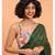 Suta Green & Gold Stripes Woven Zari Pure Cotton Handloom Saree