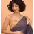 Suta Women Navy Blue & Silver Stripes Woven Zari Pure Cotton Handloom Saree