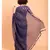 Suta Blue & Gold Stripes Woven Zari Pure Handloom Cotton Saree