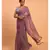 Suta Women Violet Embellished Sequinned Pure Cotton Saree