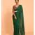 Suta Green Gold-Toned Embellished Sequinned Pure Cotton Saree