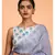 Suta Blue Embellished Sequinned Pure Cotton
