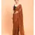 Suta Rust Embellished Sequinned Pure Cotton Saree