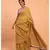 Suta Women Mustard Solid Cotton Blend Saree With Tassels