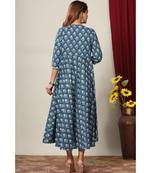 Women's Cotton Floral Print Anarkali Kurta